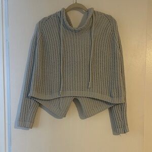 Miracle Light Gray Cowl Neck Sweater